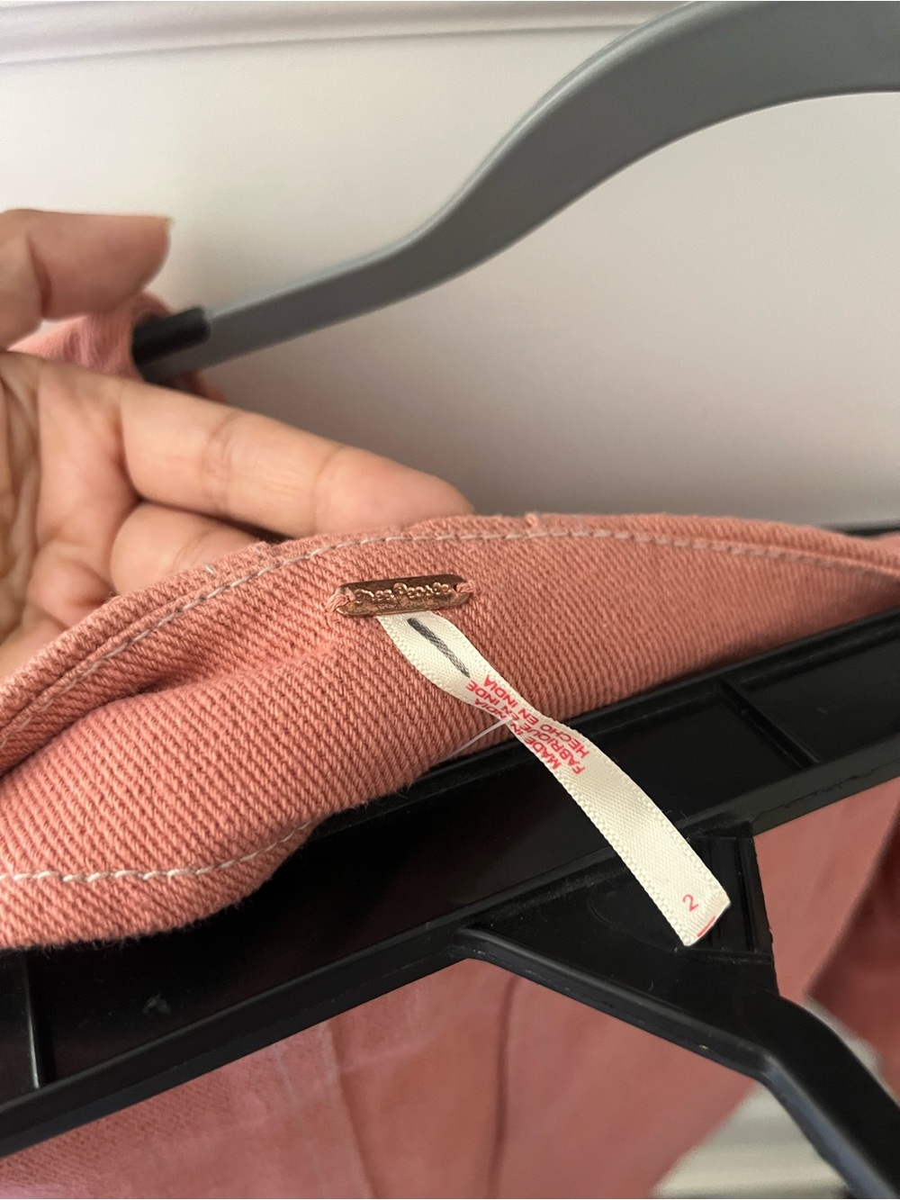 Free people Pink Marley denim set - Picture 5 of 5